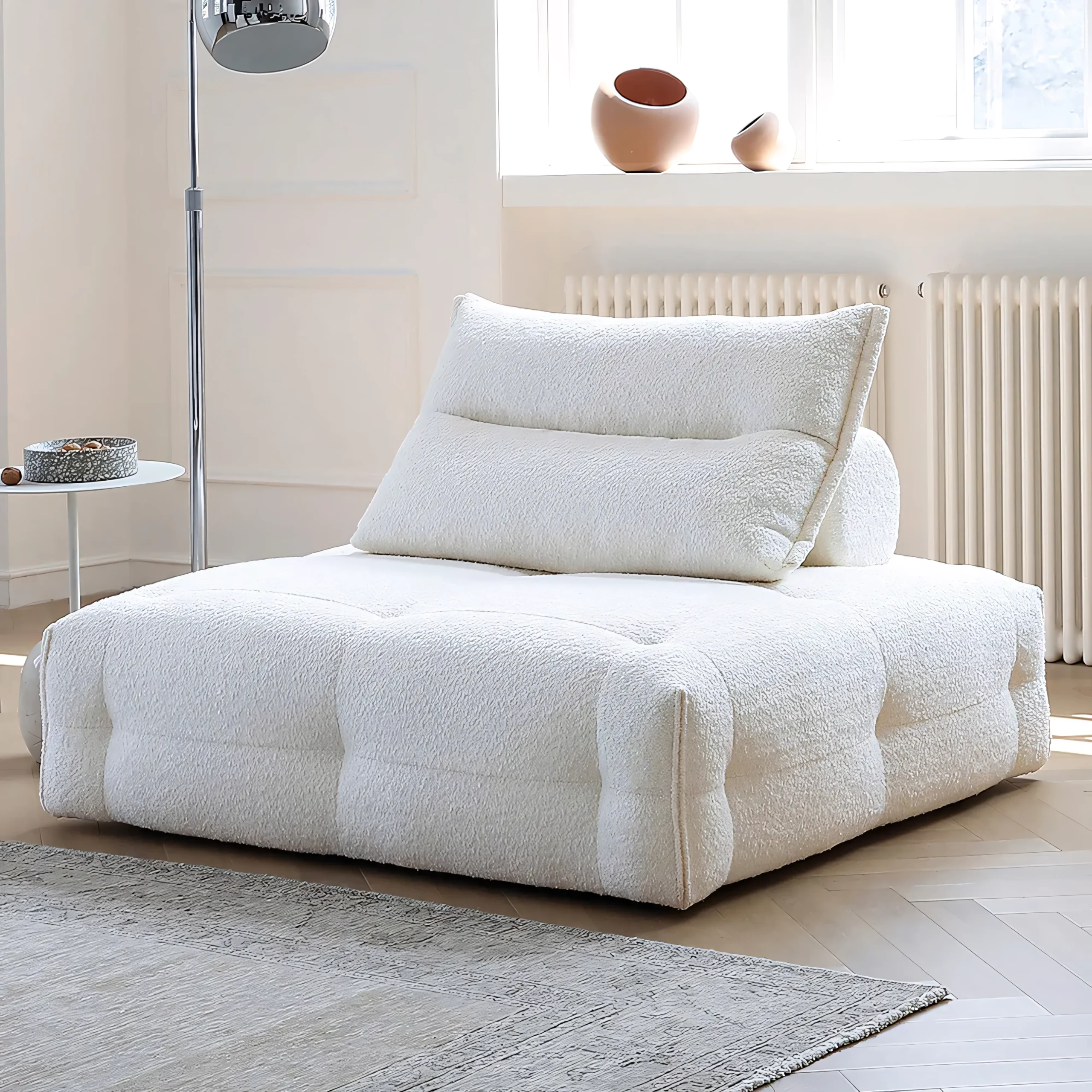 Vacuum Compressed Frameless Sectional with Weighted Movable Backrests - Image 5