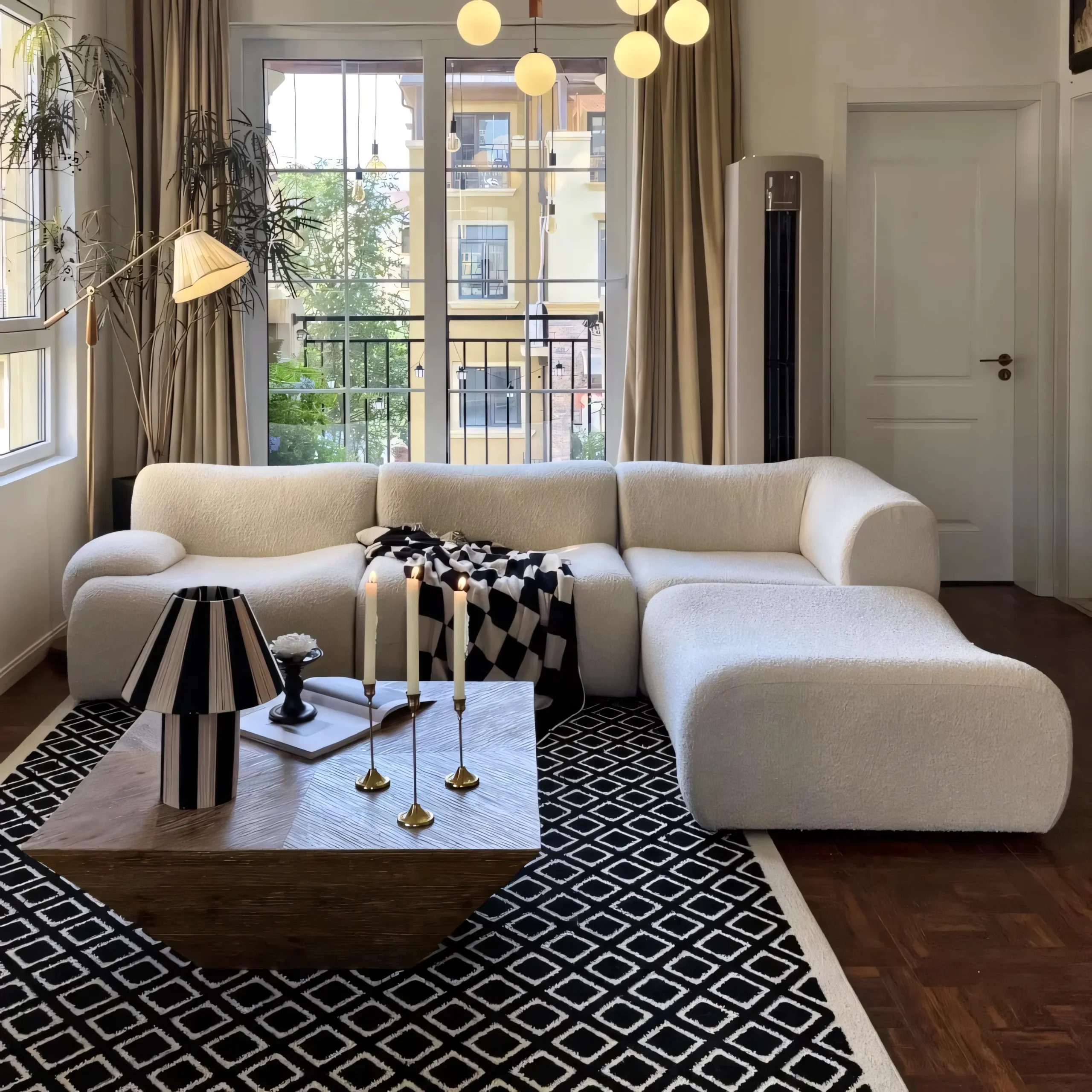 Vacuum Compressed Frameless Full Foam Modular Sofa - Image 9