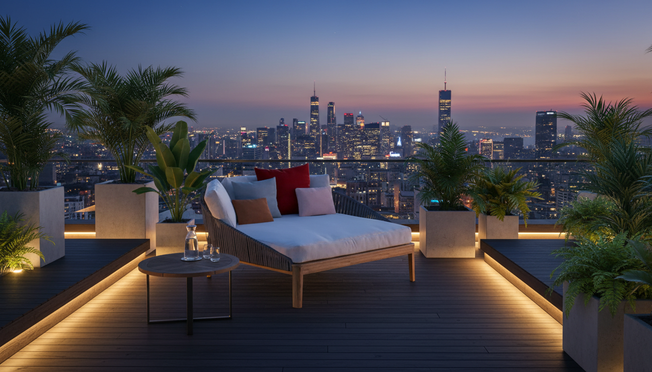 JS-ODL0014 Rooftop Garden Lounge