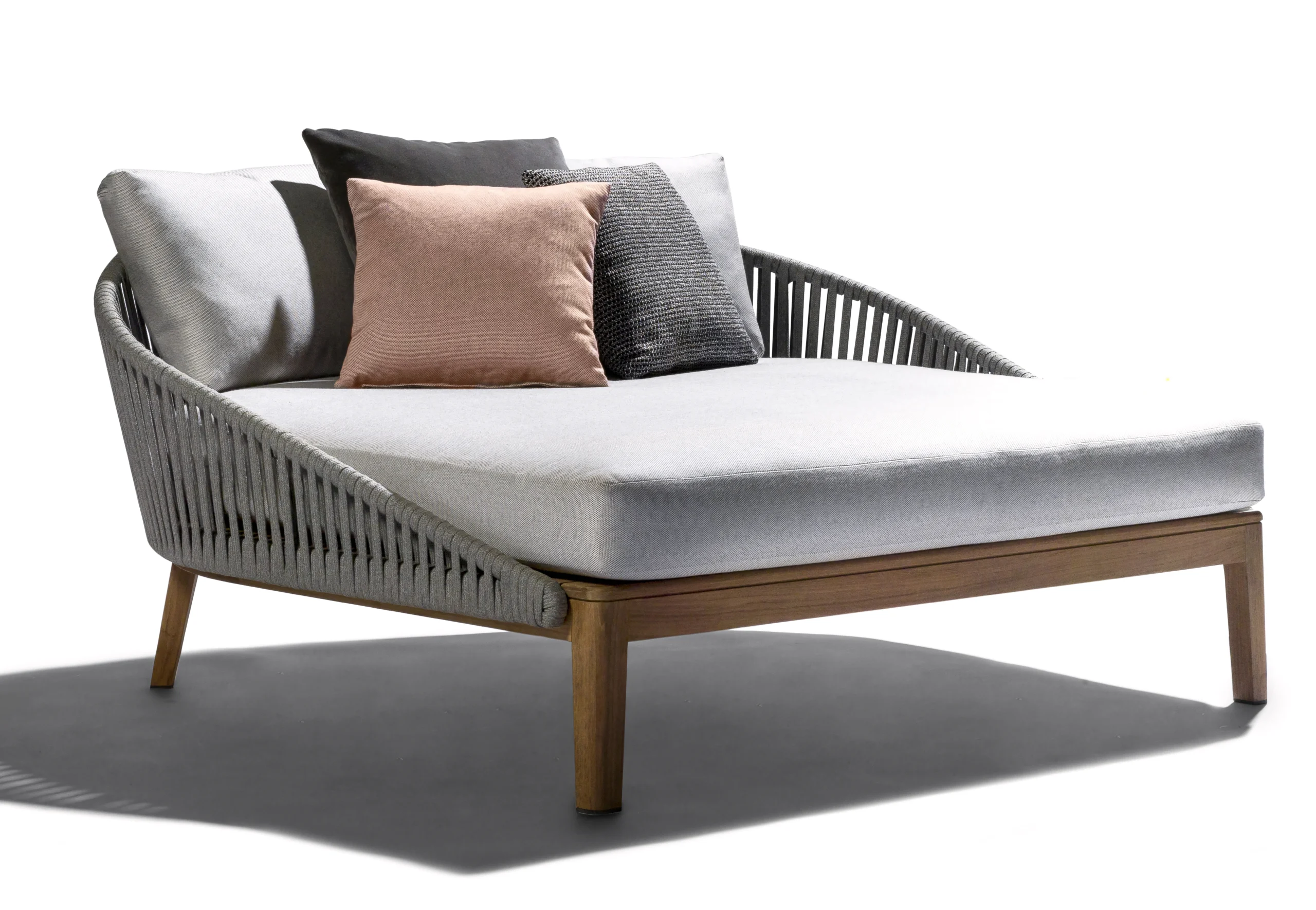 JS-ODL0014 Teak Outdoor Furniture Swimming Pool Daybed (2)