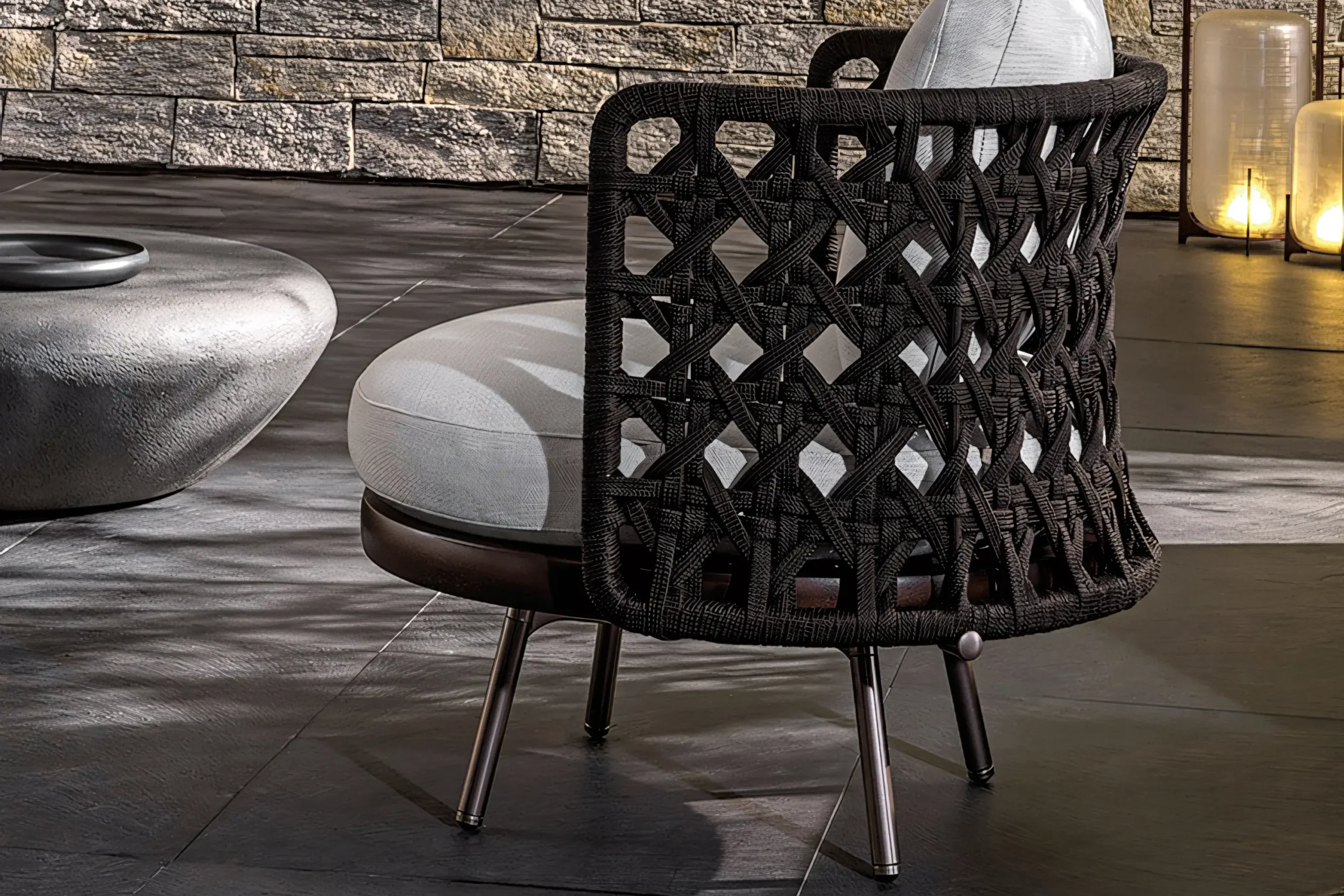 JS-PLC0012 Hotel Outdoor Lounge Chair (2-2)
