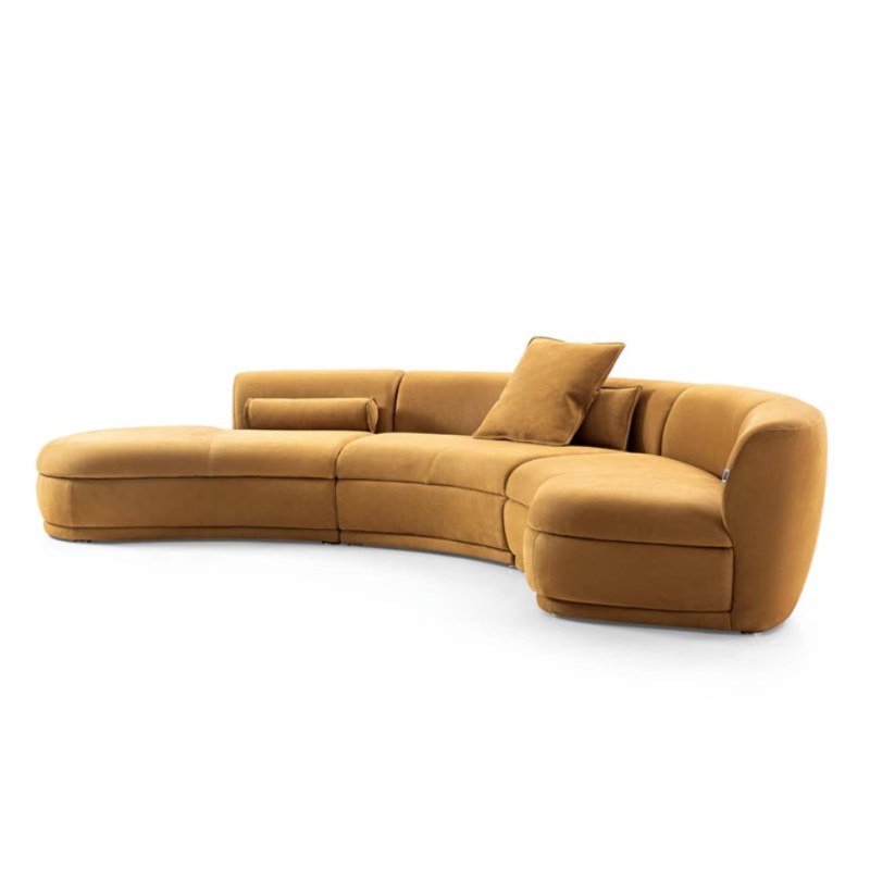 Contemporary Organic Curved Modular Sectional Sofa - Image 3